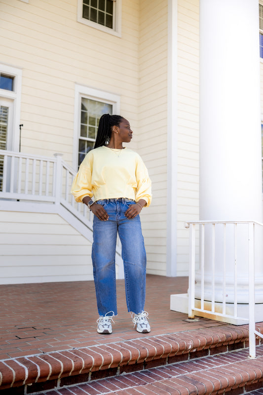 Maisie cropped crewneck