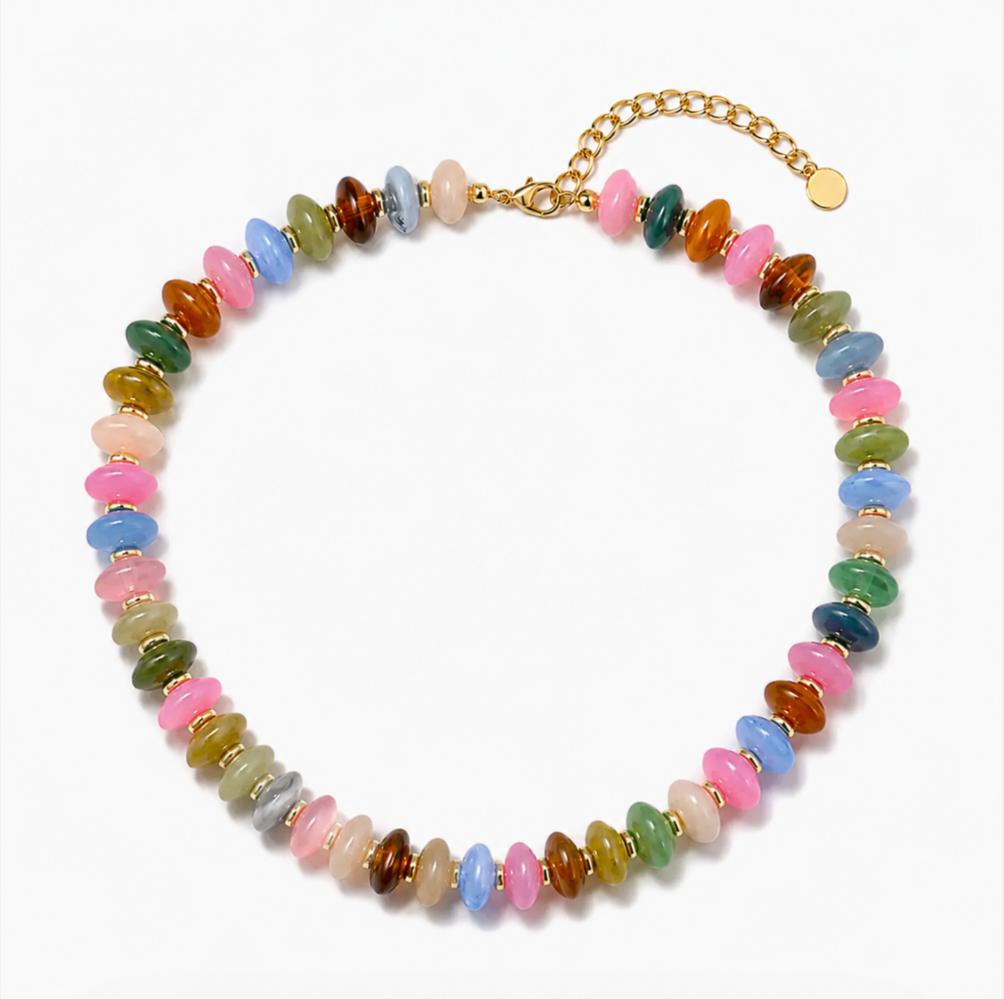 Colorful Chunky Beaded Necklace