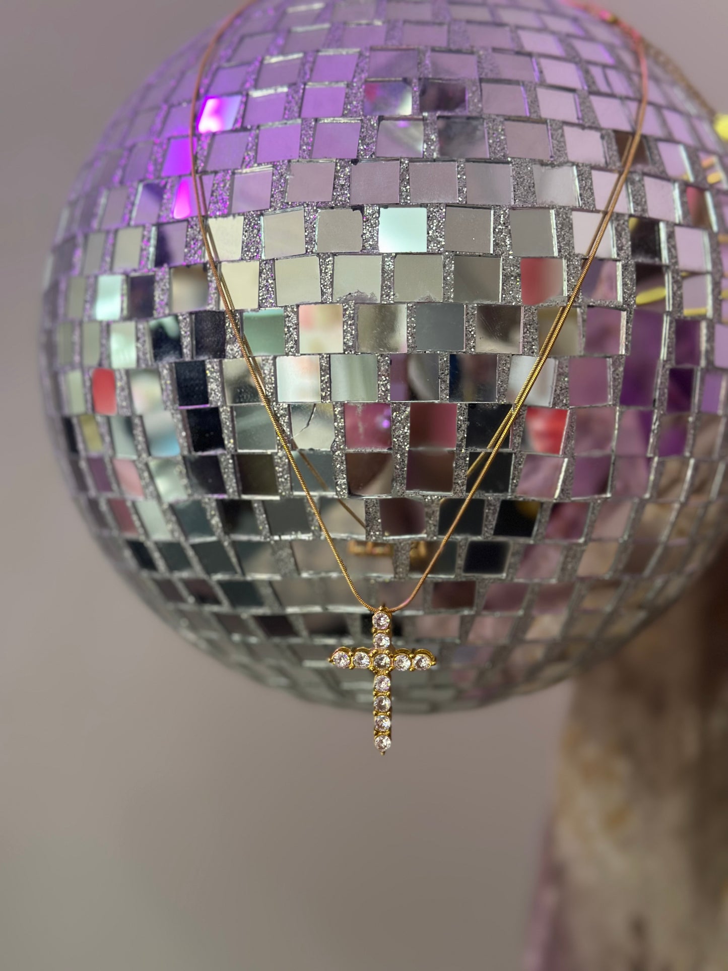 XL Diamond Cross Necklace