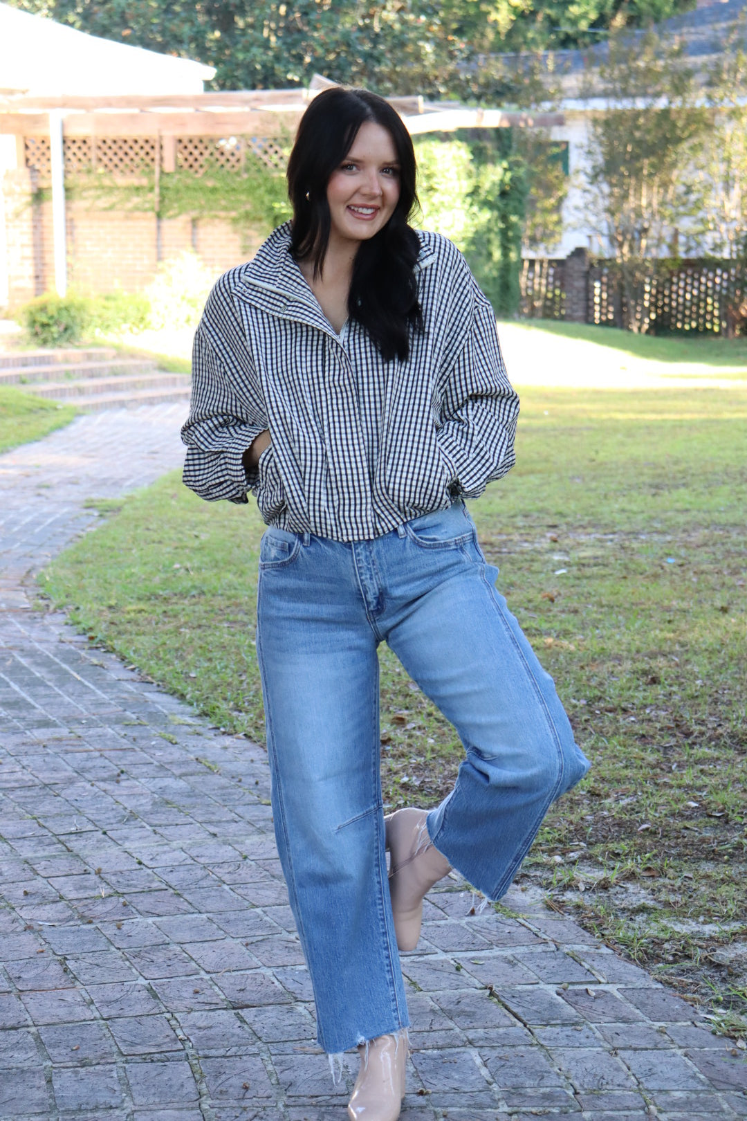 Addie Gingham Jacket