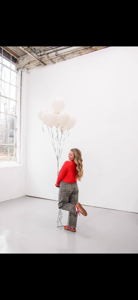 Leopard Barrel Jeans