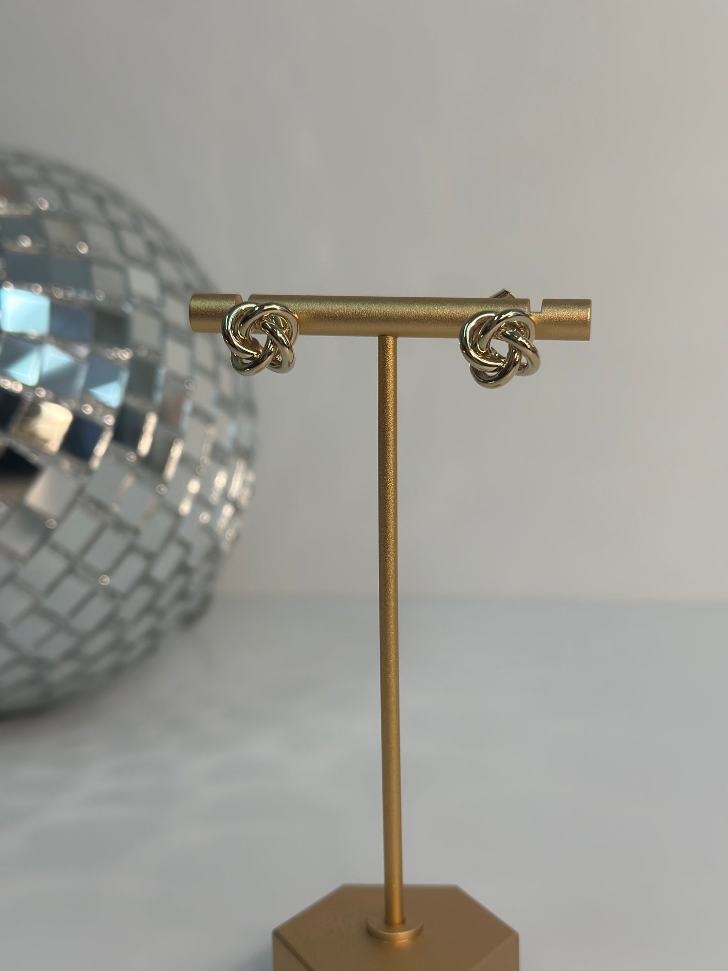 Twisted Ring Studd Earrings