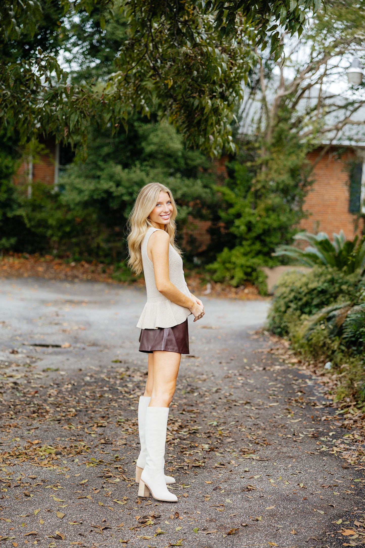 Lindsey leather short