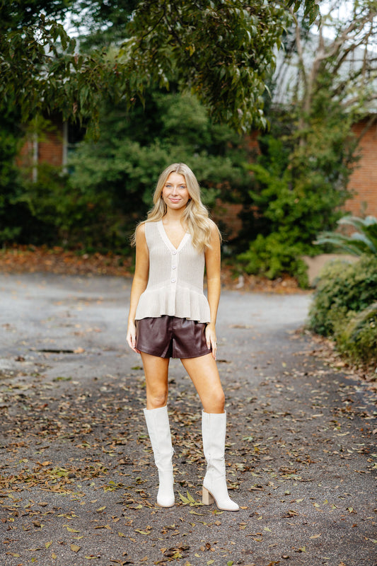 Lindsey leather short