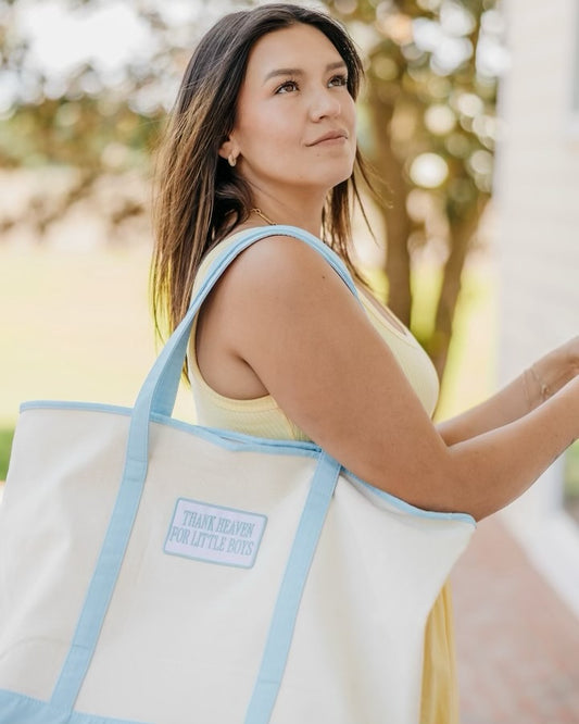 Thank heaven for little boys tote