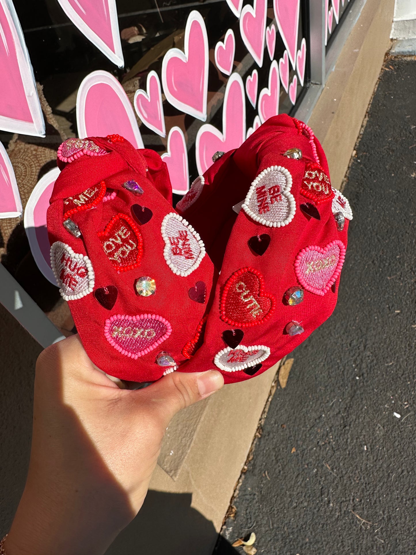 Hug Me Valentines Headband