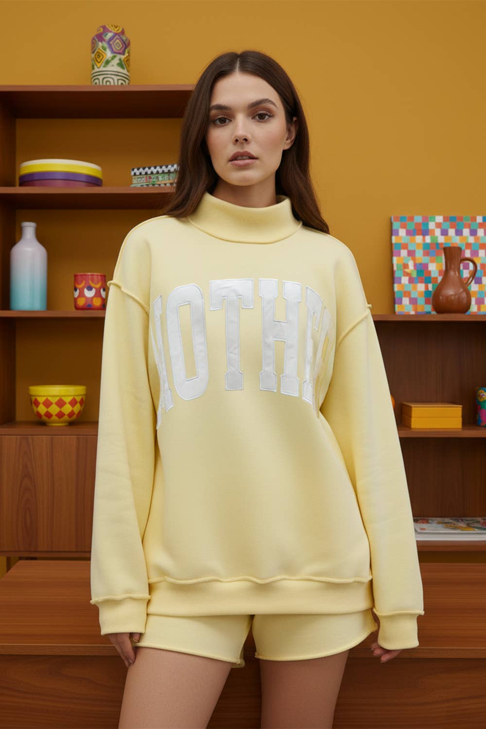 MOTHER Mock Neck