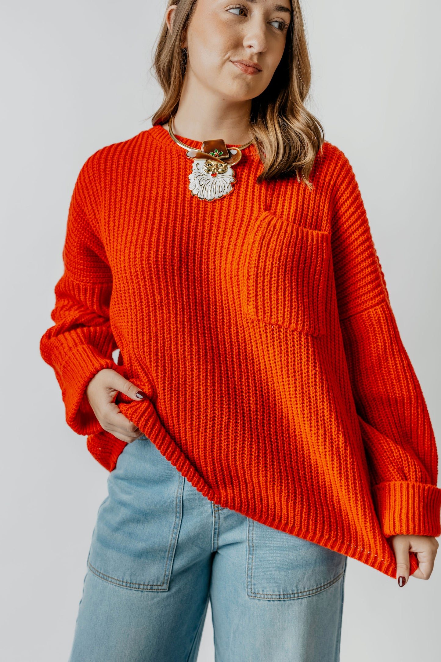 Giddy up Santa necklace