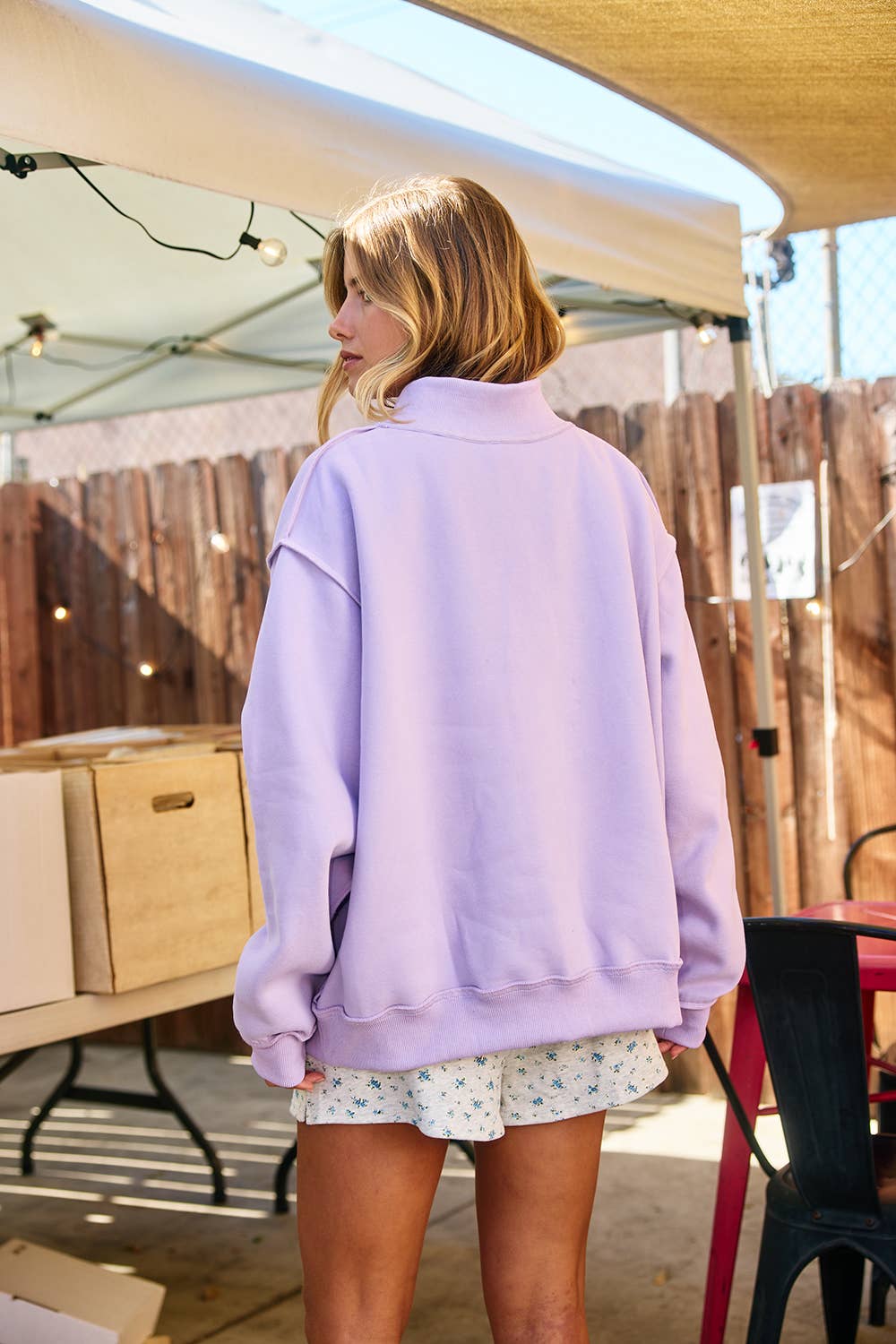 'JESUS' Mock Neck Sweatshirt