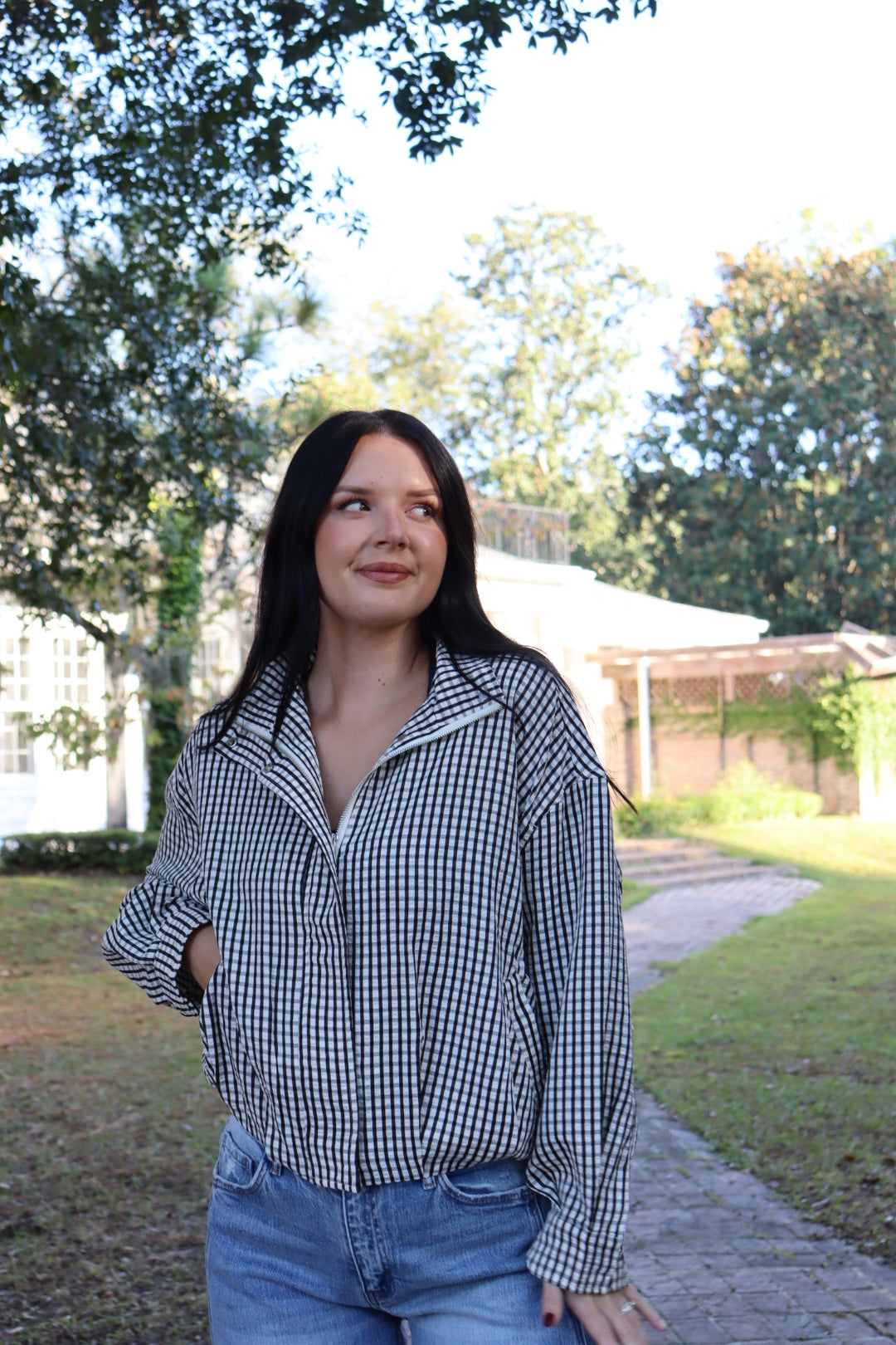Addie Gingham Jacket