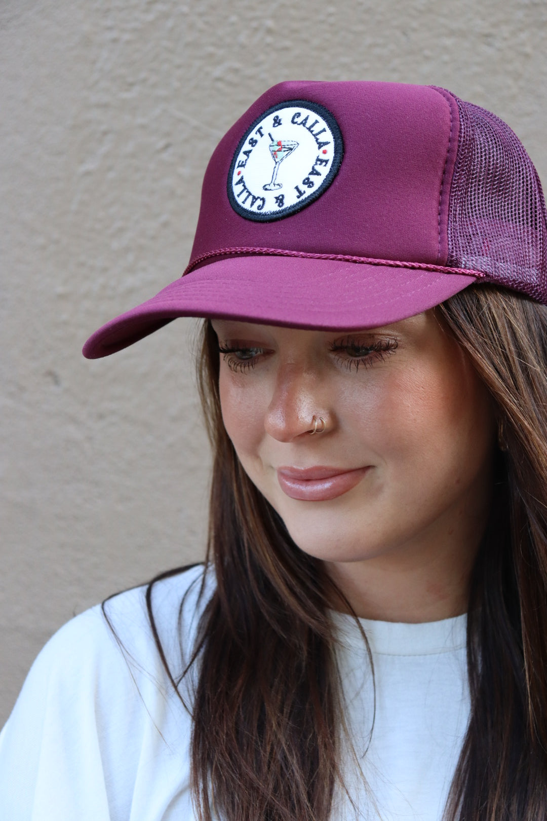 East & Calla Martini Glass Trucker Hat