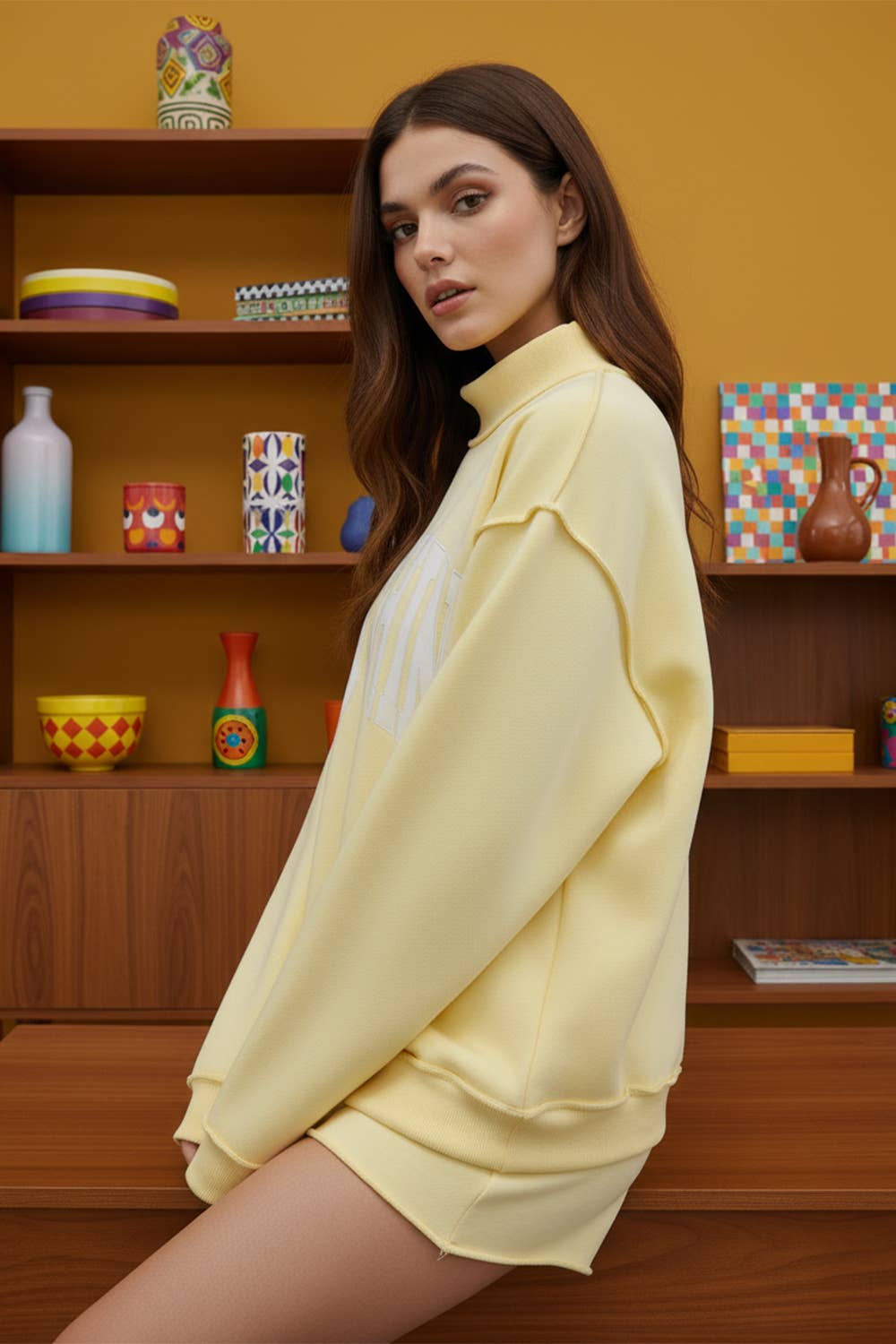 MOTHER Mock Neck