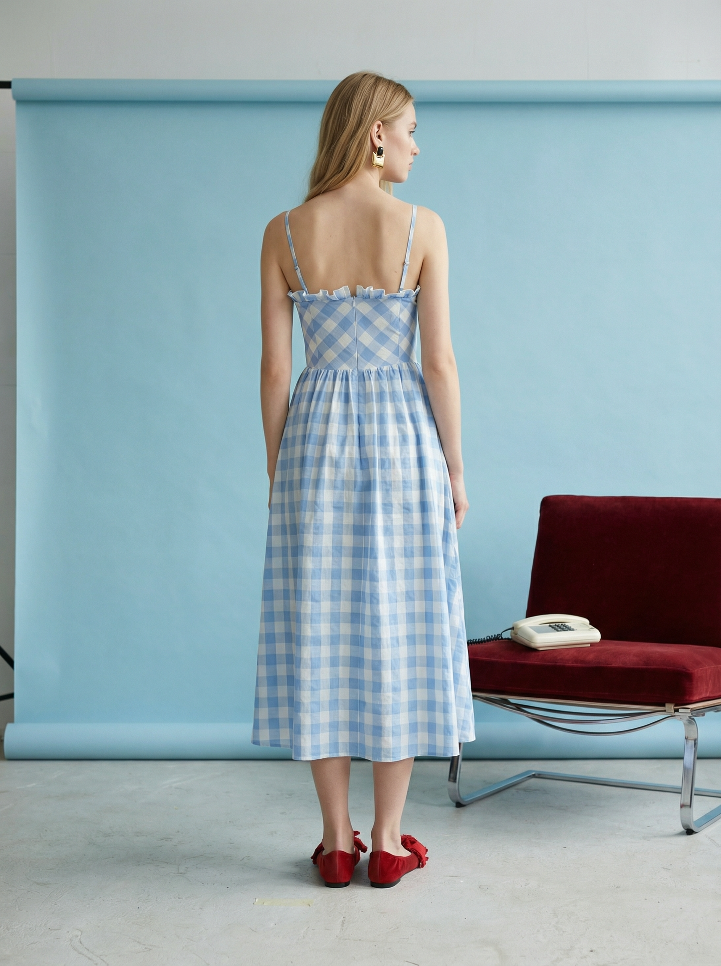 The Charlotte Gingham Midi