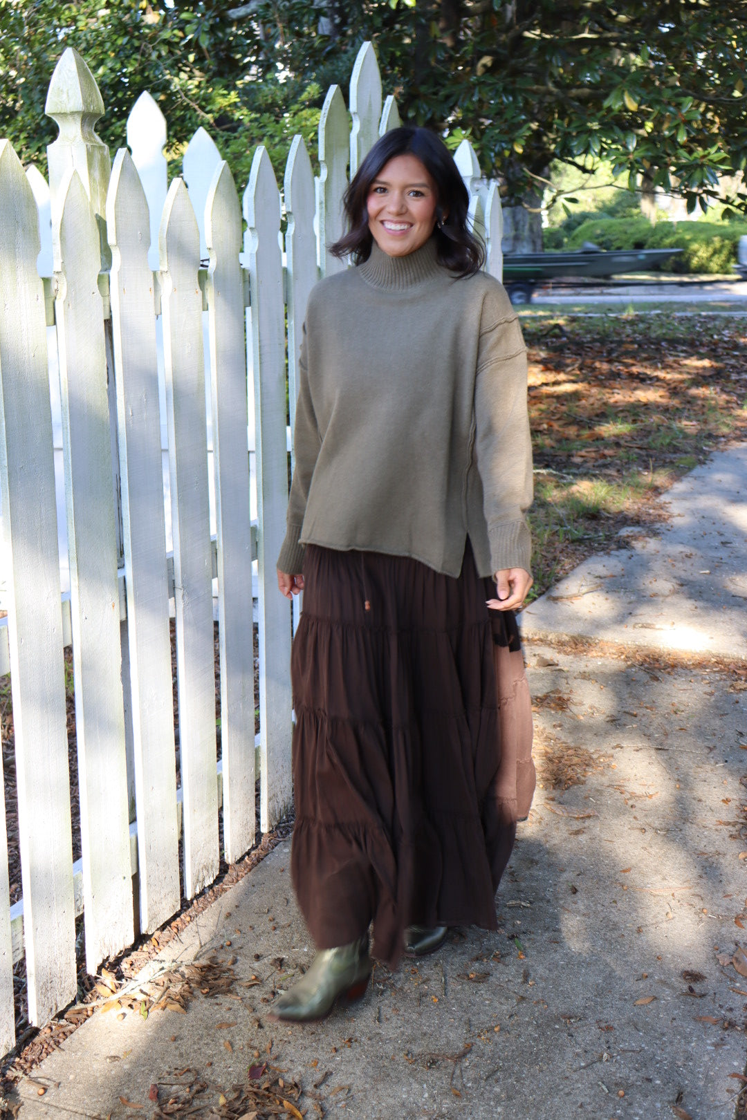 Olive Turtle Neck Sweater