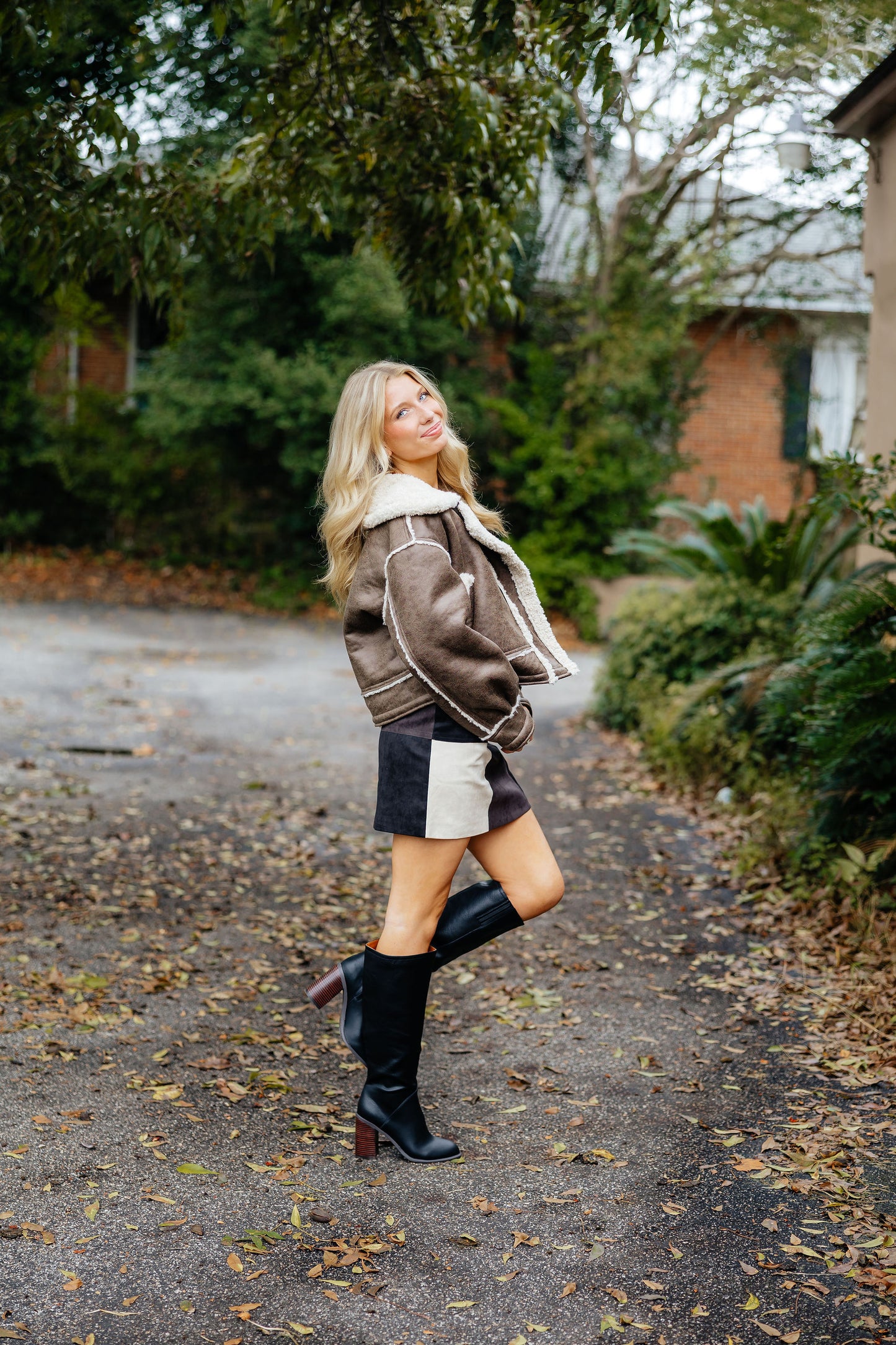 Autumn mini skirt
