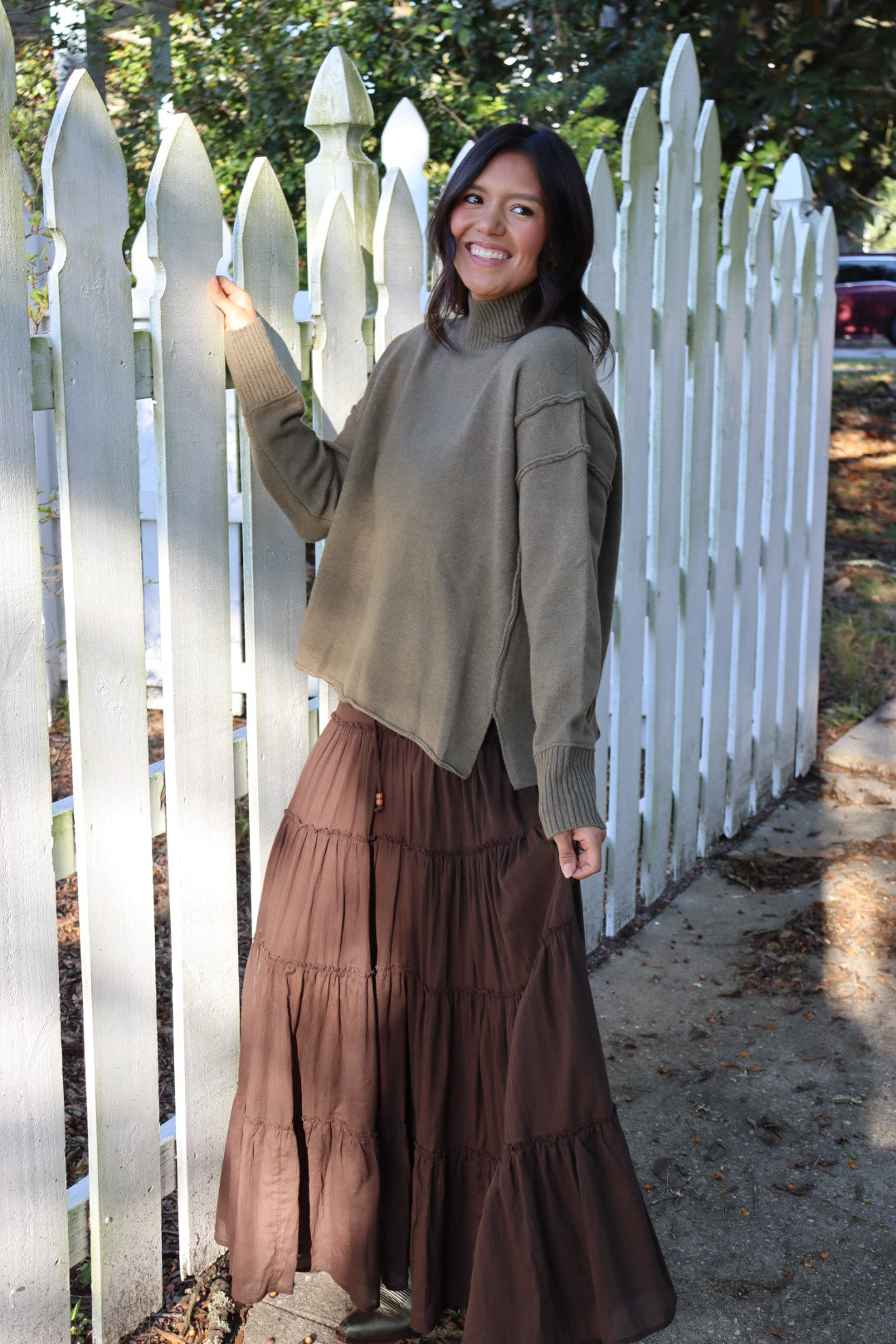 Olive Turtle Neck Sweater