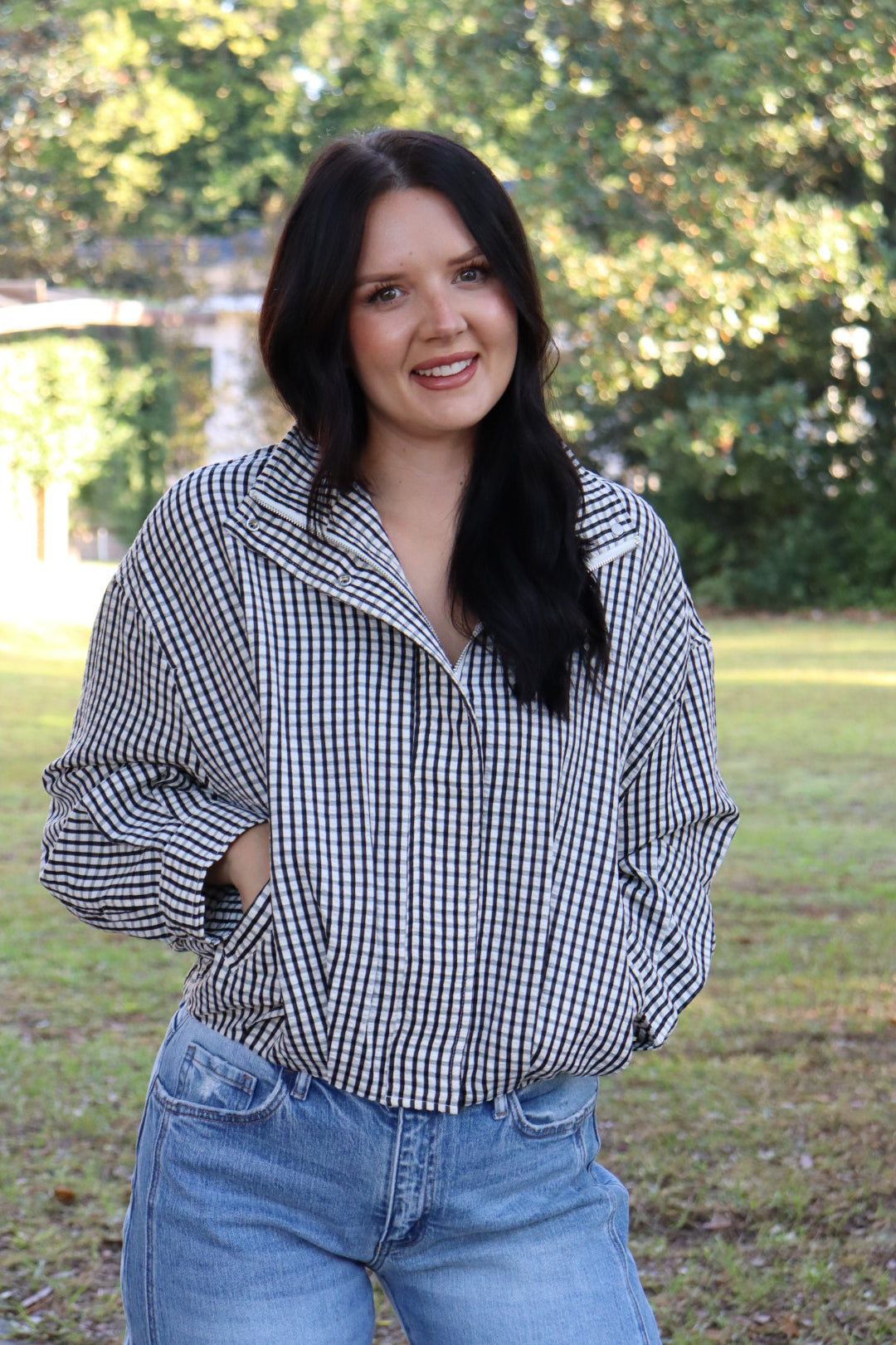 Addie Gingham Jacket