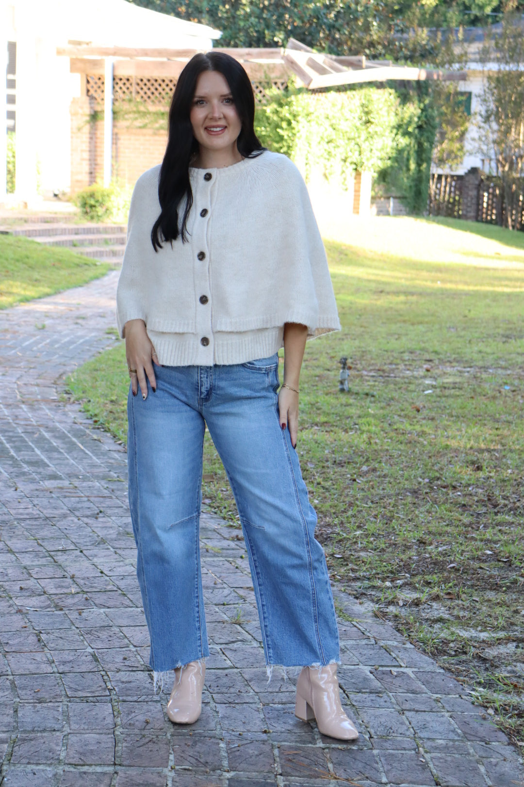 Merritt Tiered Knit Cape