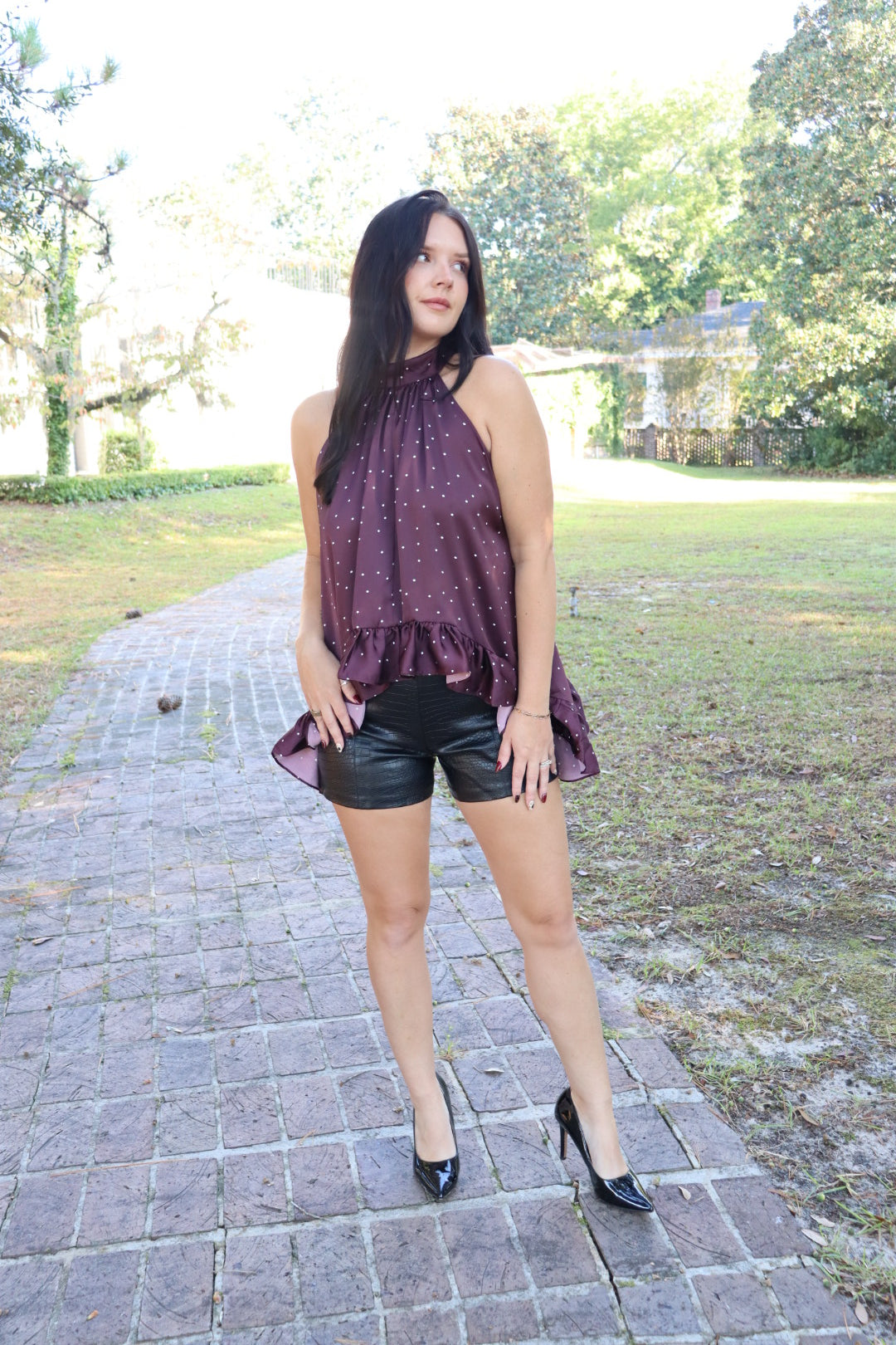 Estelle Leather Shorts