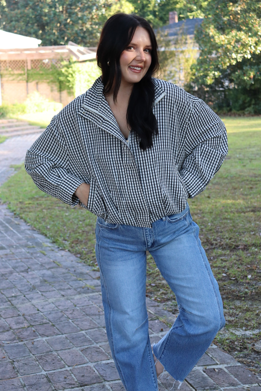 Addie Gingham Jacket