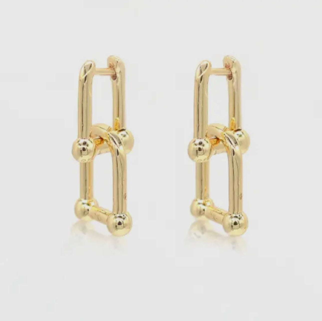 Horseshoe Link Earrings