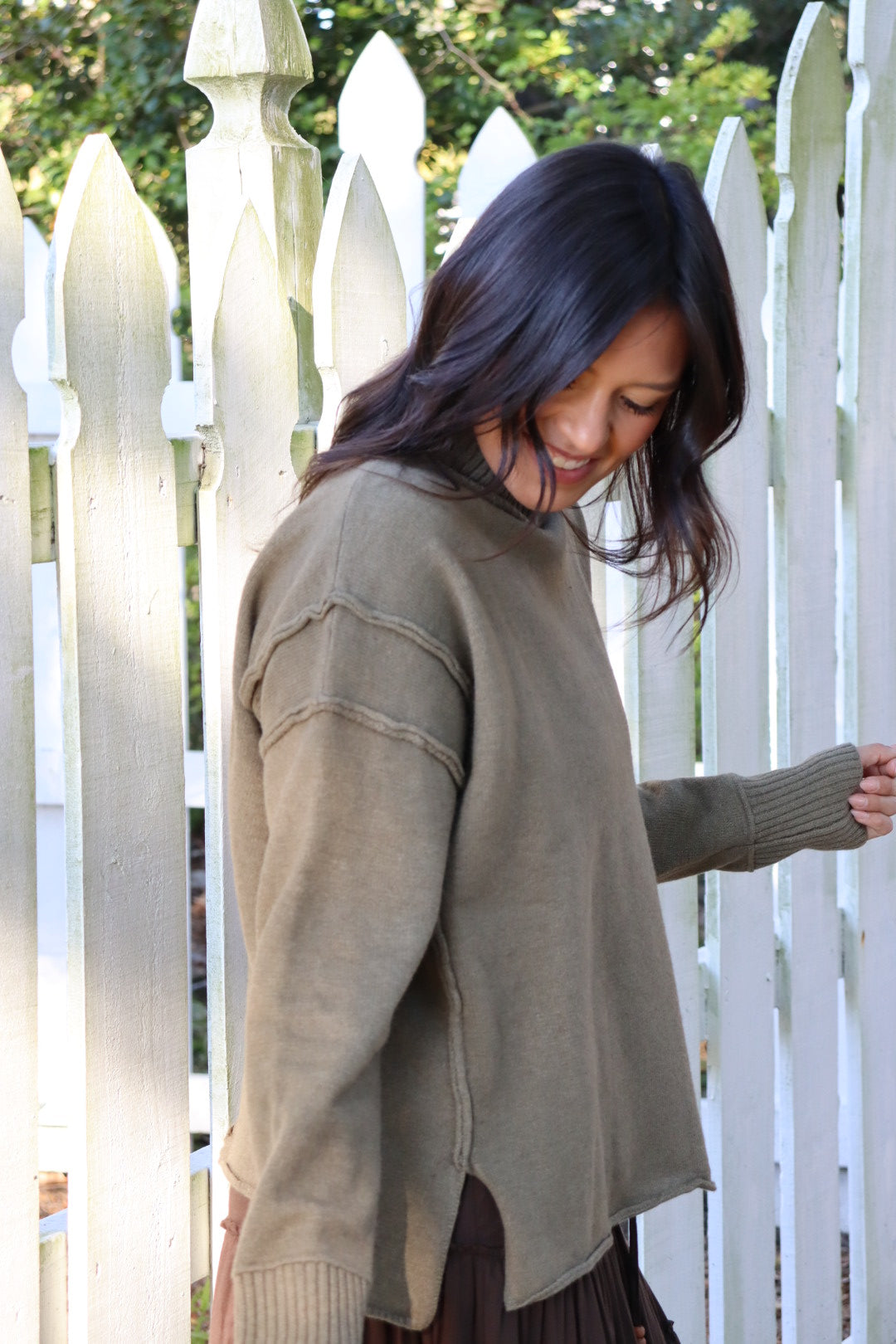 Olive Turtle Neck Sweater