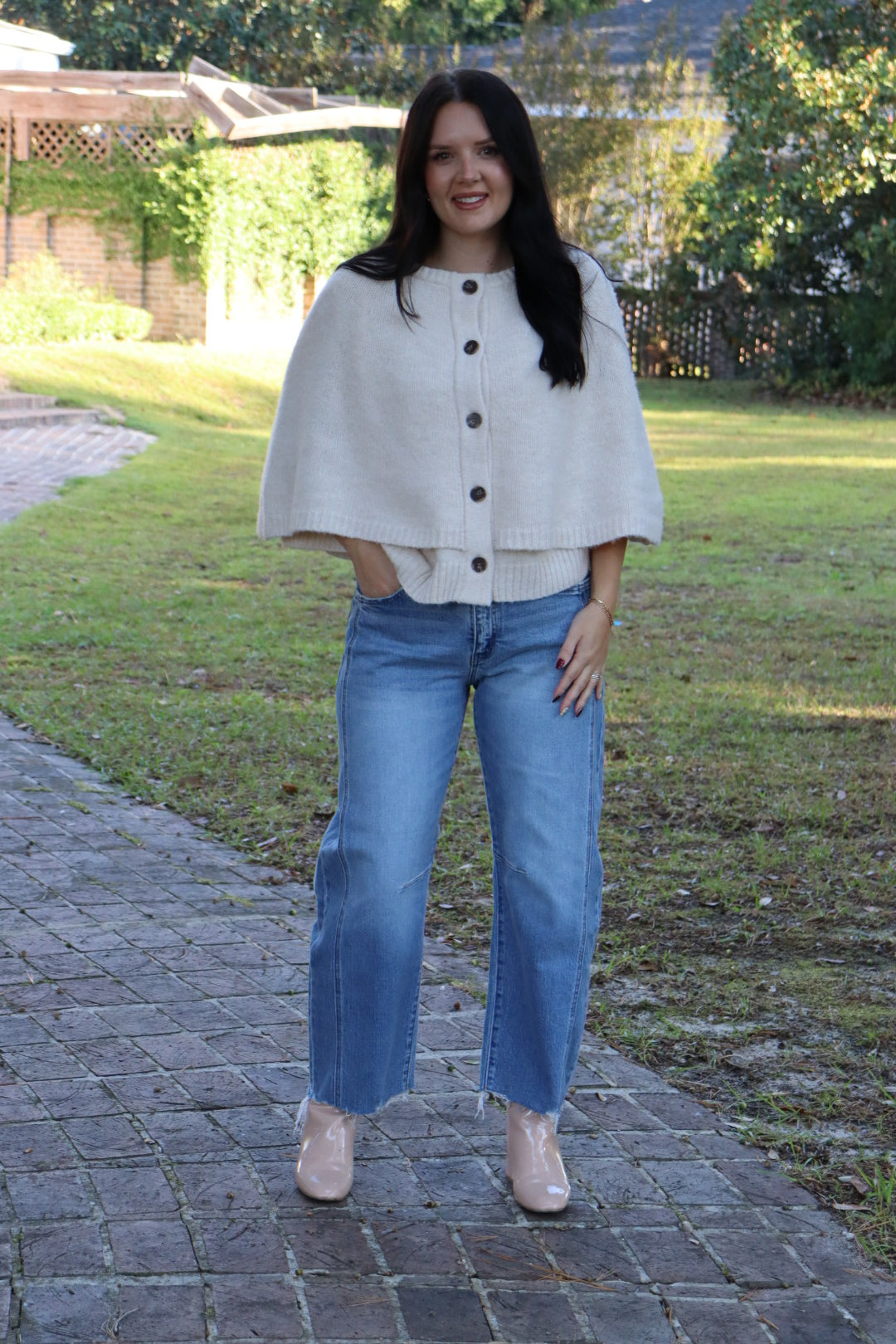 Merritt Tiered Knit Cape