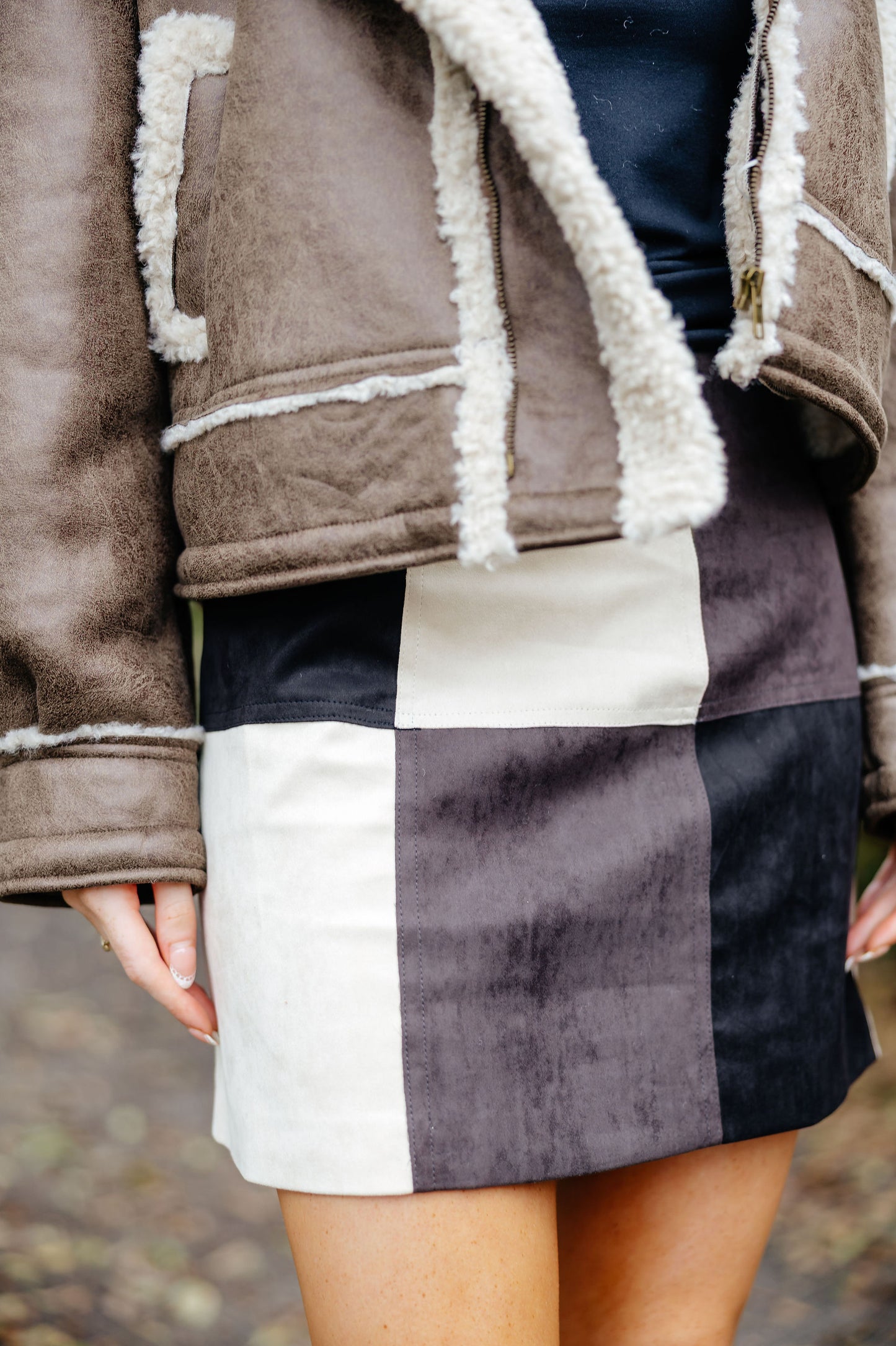 Autumn mini skirt