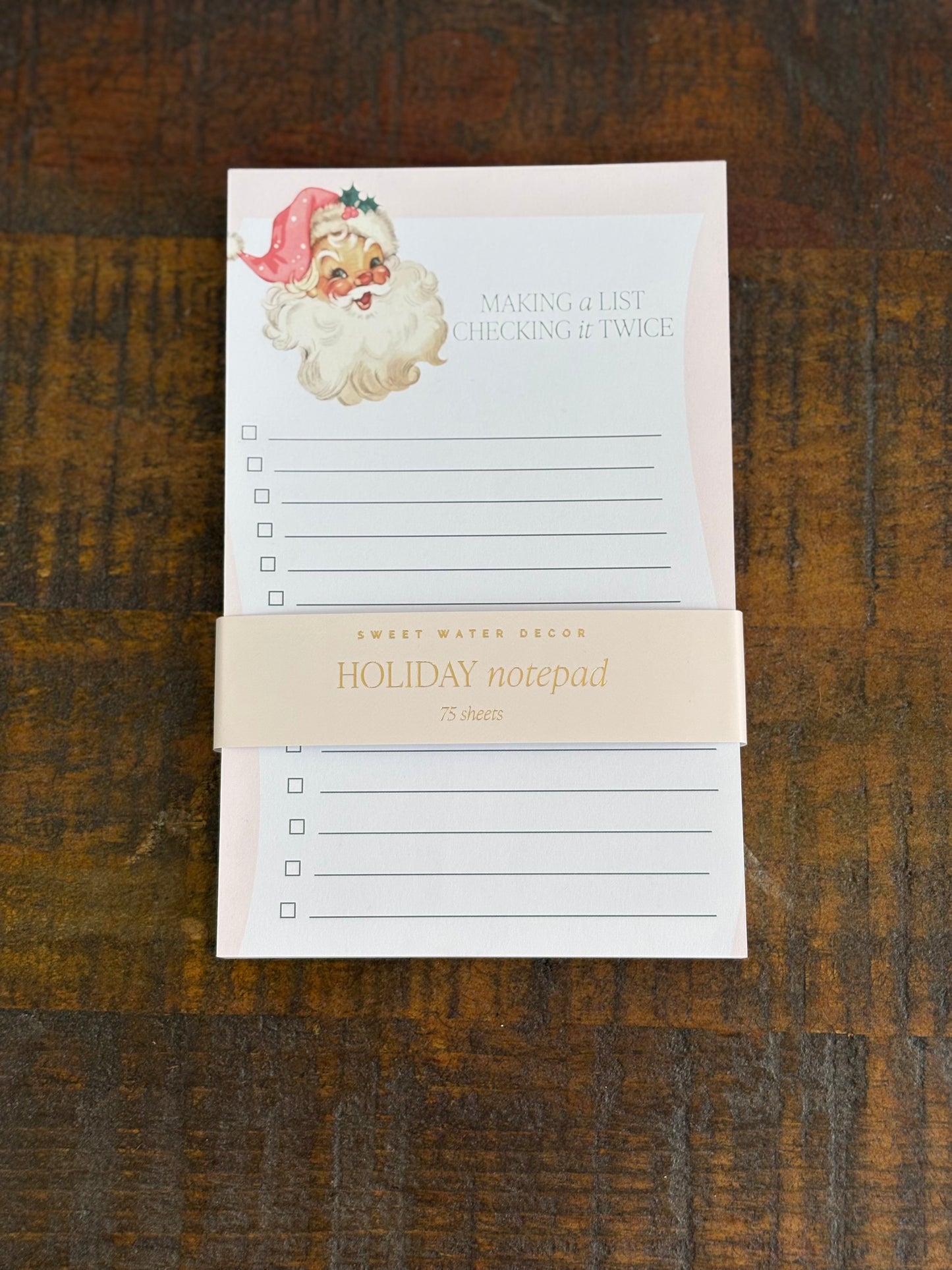 Santa notepad