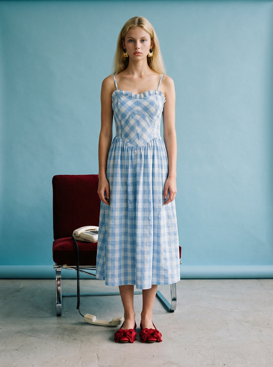The Charlotte Gingham Midi