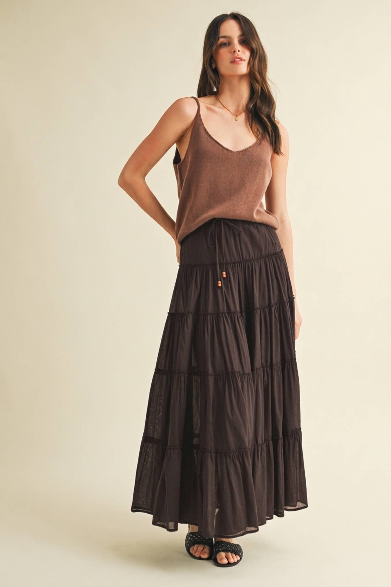 Jenna Tiered Maxi Skirt