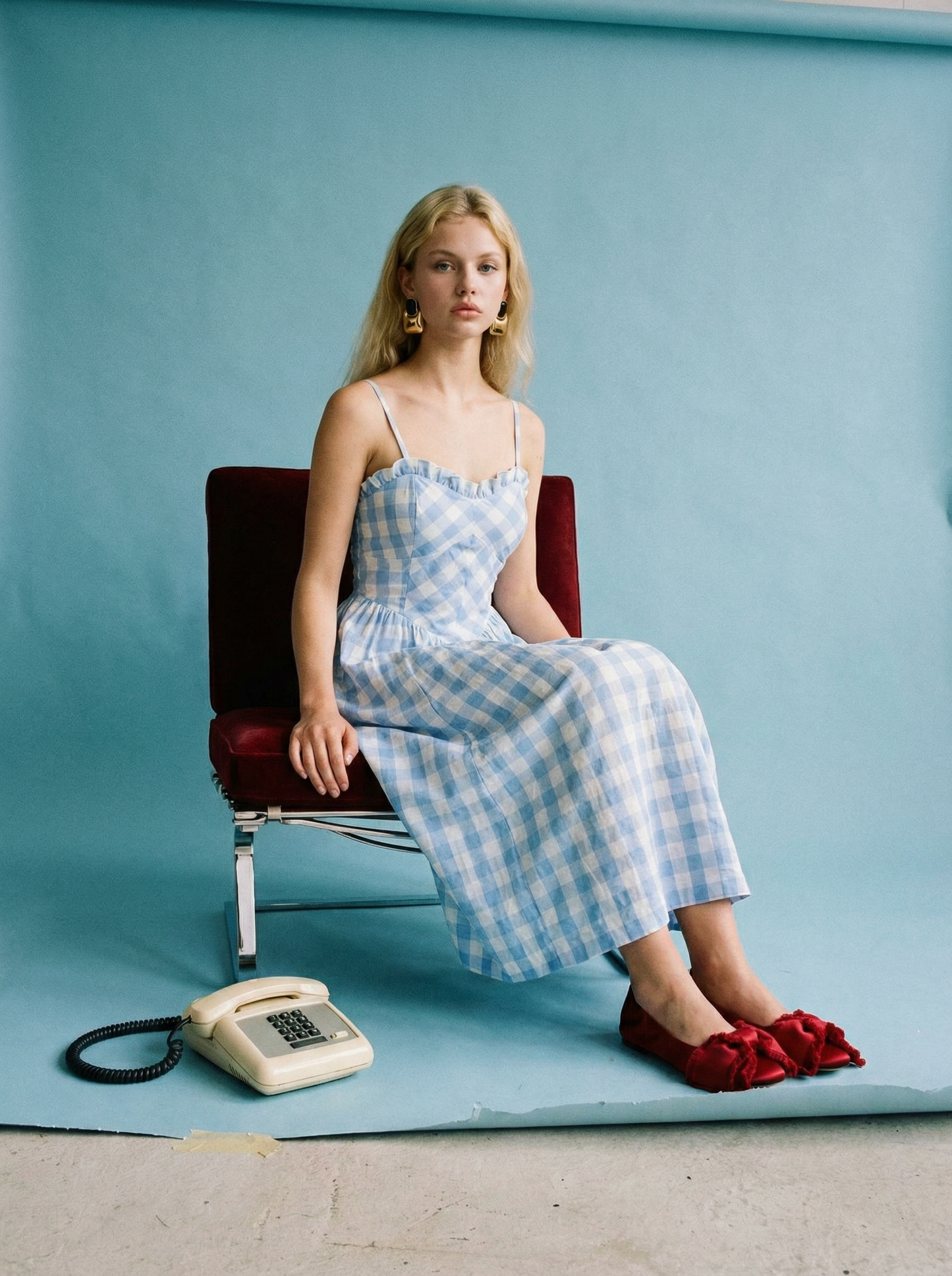 The Charlotte Gingham Midi